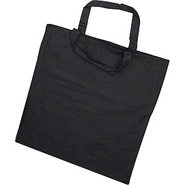 Baumwolltragtasche schwarz mit kurzem Henkel